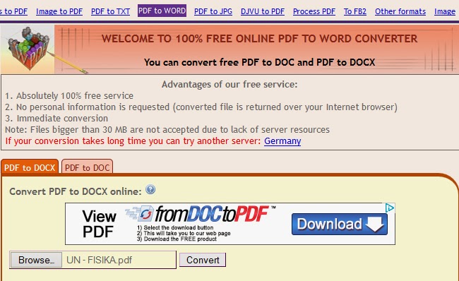 Pdf ke MS Word