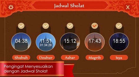 Aplikasi pengingat sholat terbaik dan terpopuler
